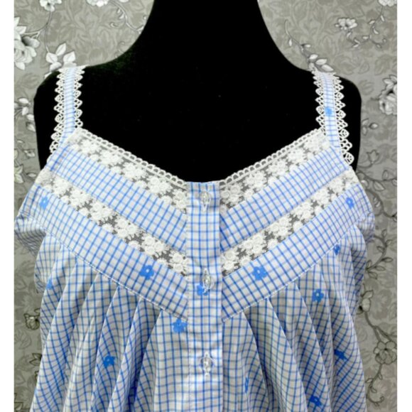 SoieRose 100% Cotton Victorian Nightgown with Floral Embroidery | SR-1241 - Picture 5 of 7